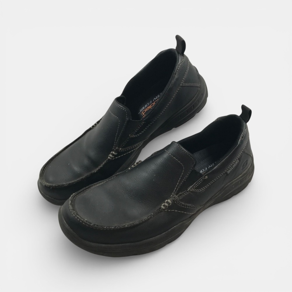 Skechers Harper Forde Leather Slip On Memory Foam Loafers Mens US‎ 8.5 EU 41.5
